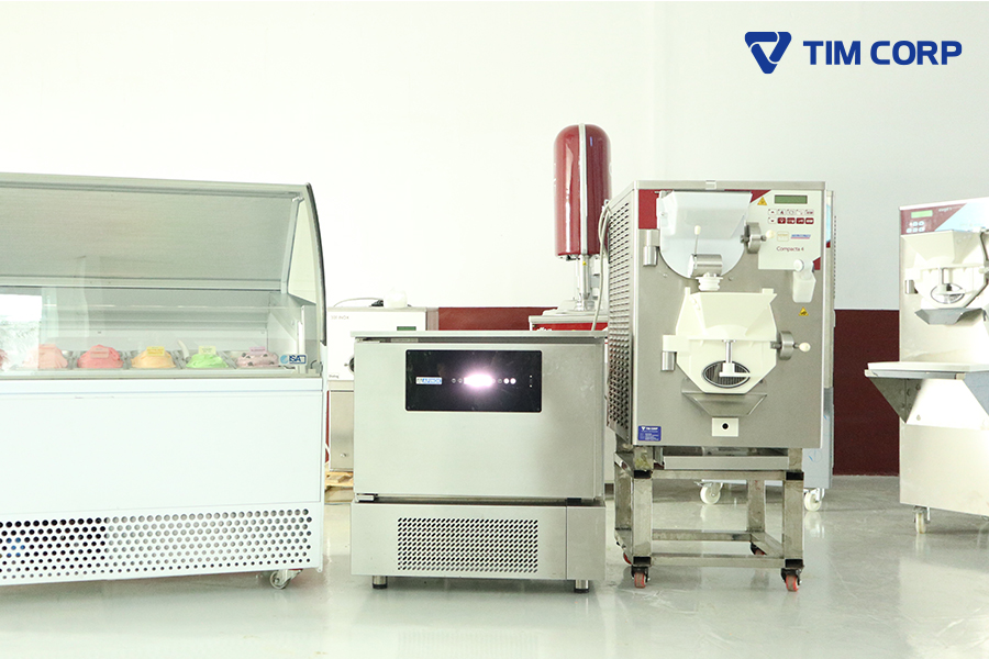 Tủ cấp đông nhanh góp phần quan trọng trong việc bảo quản kem ý gelato