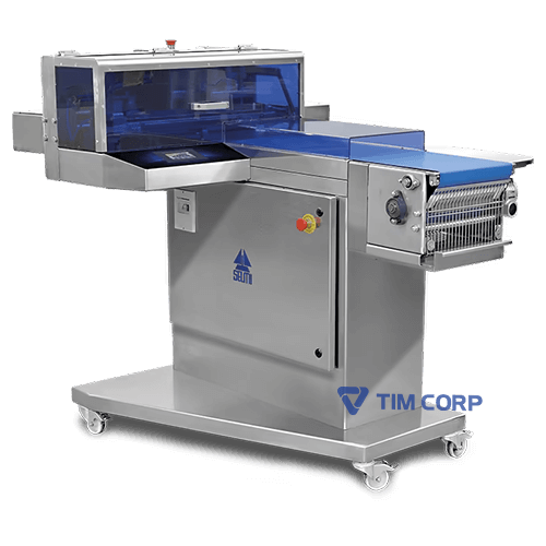 Thiết bị gỡ khuôn socola Selmi Automatic Demoulder chuyên nghiệp, hỗ trợ tách socola khỏi khuôn đều, sạch và tiết kiệm thời gian trong dây chuyền sản xuất